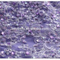 Vestidos de hadas púrpuras dulces del baile de fin de curso de la gasa del Hombro-Hombro del vestido de la dama de honor de Hotsale